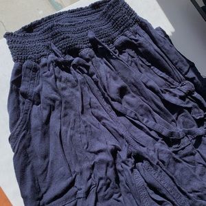 Navy Blue Flowy Pants